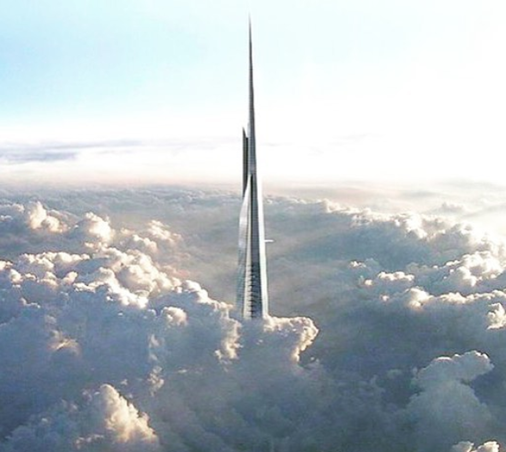 Səudiyyə Ərəbistanında inşa edilmiş 1 km uzunluğunda dünyanın ən yüksək binası bitdikdə necə görünəcək?