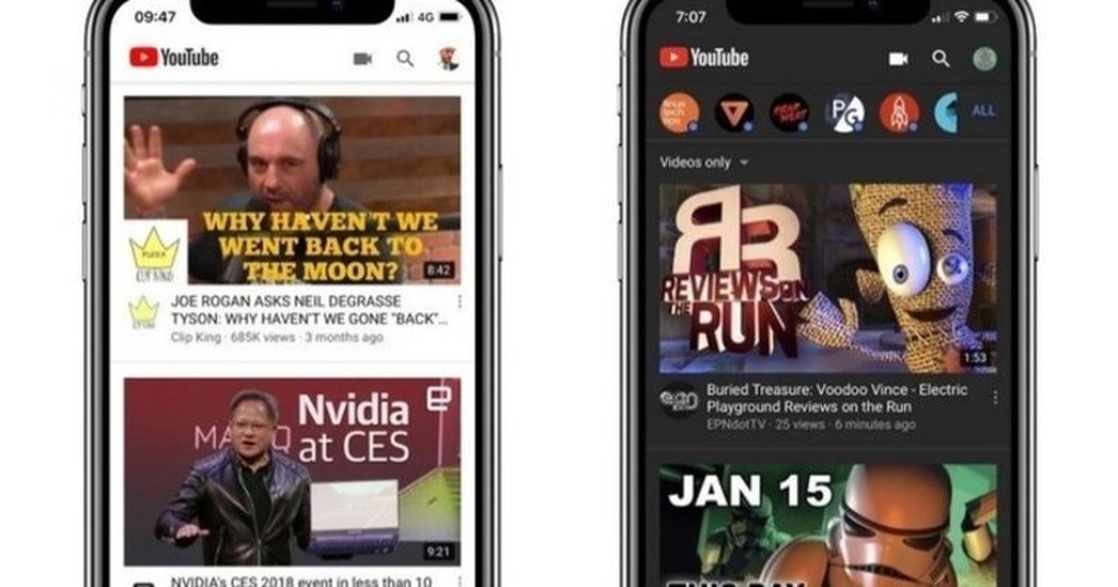 YouTube, Android və iOS üçün 'Qaranlıq rejim' xüsusiyyətini təqdim etdi