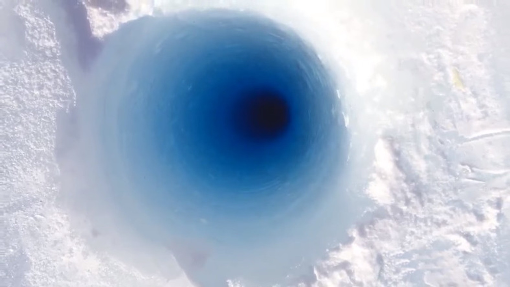 88 metrlik buz quyusunun içinə bir buz parçası atsaq nə olar?
