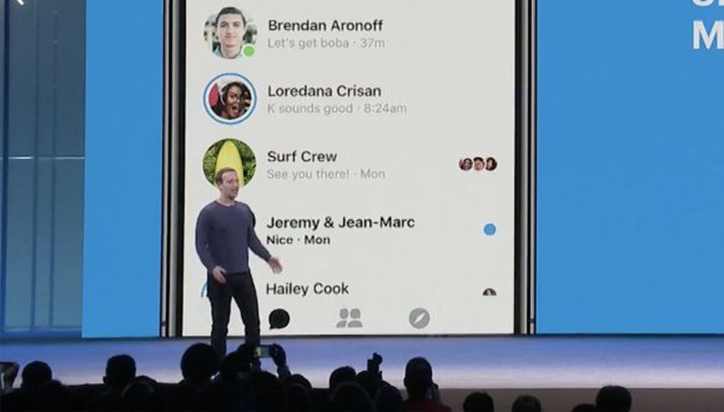Facebook Messenger yeni dizayna keçir