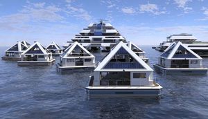 İtaliya sahillərində qurulması planlaşdırılan, Piramida dizaynlı evlərdən yaranan üzən şəhər (Video)