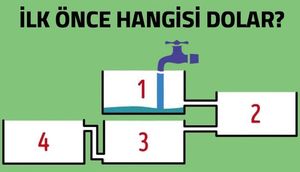 Su çənlərindən ilk əvvəl hansı dolar? (Zəka testləri) 