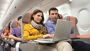 Təyyarənin bortunda Wi-Fi sürətli olacaq