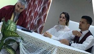 Gəlin nikah zamanı zarafat etmək istədi, həyatının şokunu yaşadı - FOTOLAR