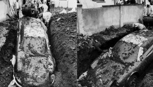 Bağçada basdırılmış olan Ferrarinin sirri 40 il sonra ortaya çıxdı - FOTO