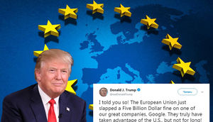 Trampdan "Google"un cərimələnməsinə sərt etiraz - 