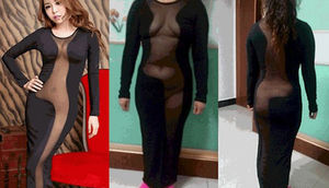 İnternetdən aldığı geyim hər kəsi şok etdi - FOTOLAR