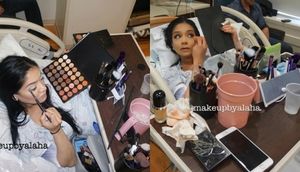 Doğuş sancısı çəkə-çəkə özünü makiaj etdi - FOTO, VİDEO